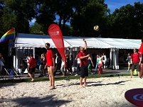 Volleyball beim Vienna Pride